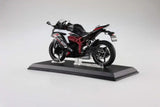 Diecast Bike Series Statue 1/12 Kawasaki Ninja ZX-25R Metallic Spark Black×Peal Flat Stardust White 16 cm - Smalltinytoystore