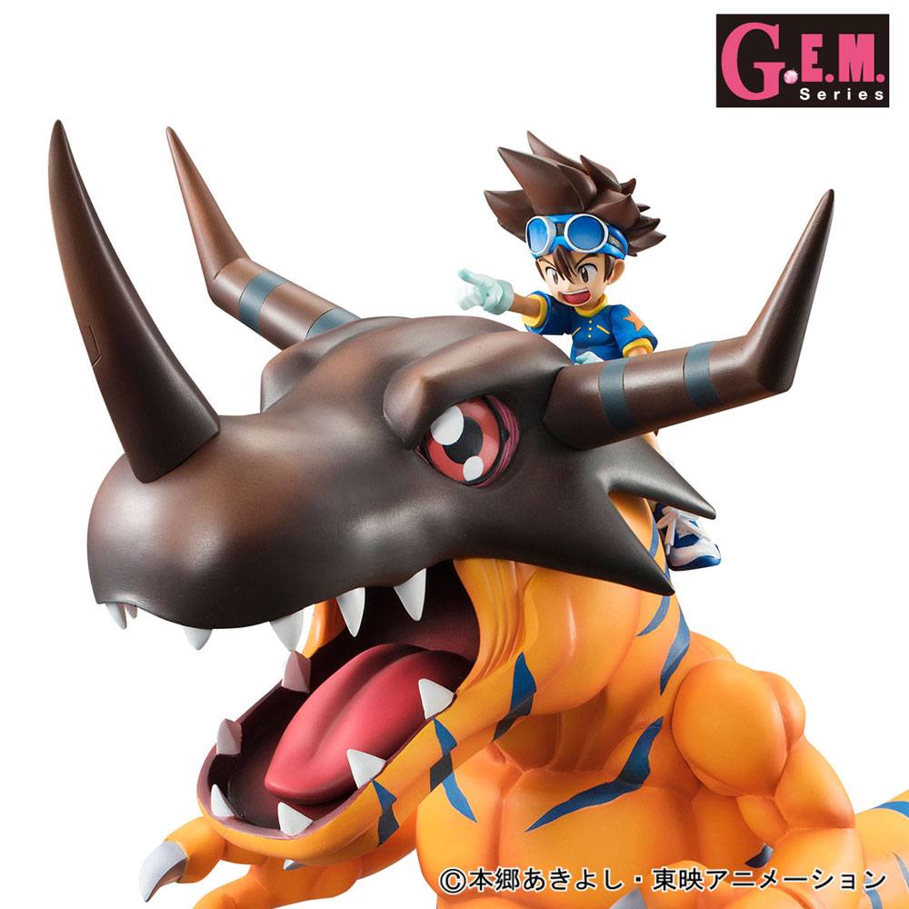 Digimon Adventure G.E.M. Serie PVC Statue Greymon & Tai 25 cm - Smalltinytoystore