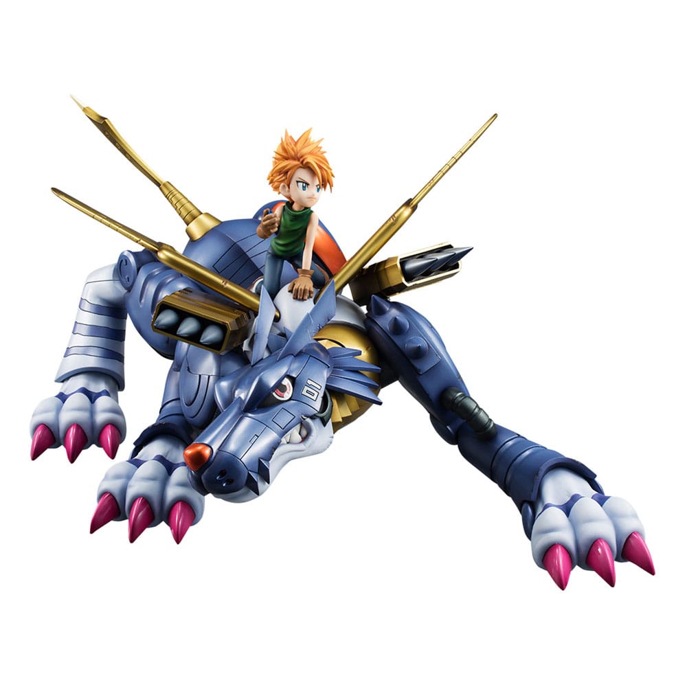 Digimon Adventure Precious G.E.M. Serie PVC Statue Metal Garurumon & Ishida Yamato 30 cm - Smalltinytoystore