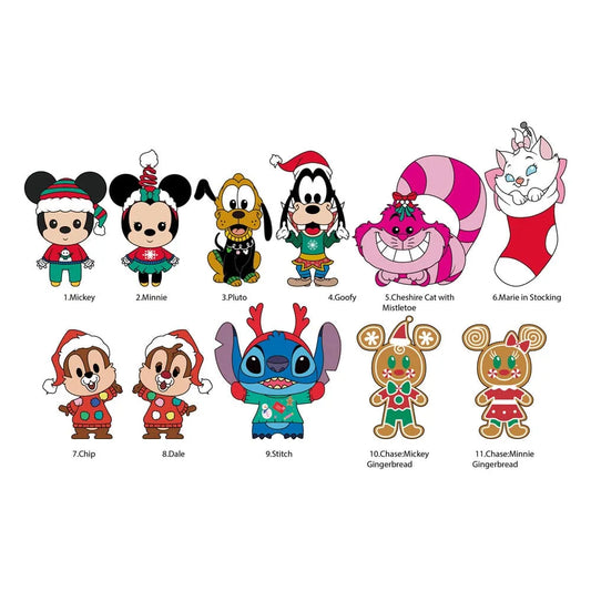 Disney 3D PVC-Taschenanhänger Series 59 Display (24) - Smalltinytoystore