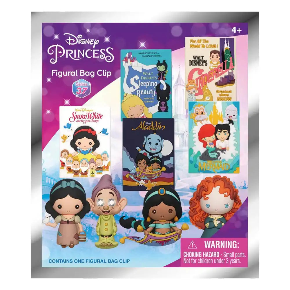 Disney 3D PVC-Taschenanhänger Ultimate Princess Series 37 Display (24) - Smalltinytoystore