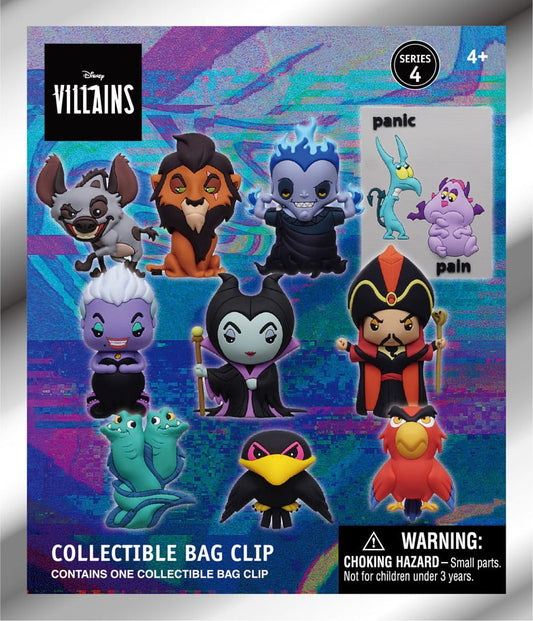 Disney 3D PVC-Taschenanhänger Villains Serie 4 Display (24) - Smalltinytoystore