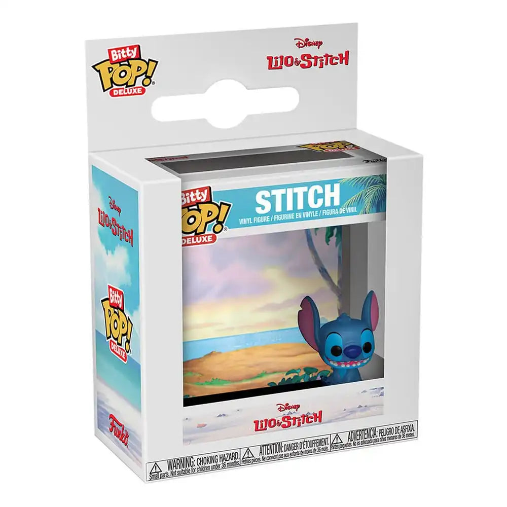 Disney Bitty POP! Deluxe Vinyl Figuren Stitch(Beach) Display (12) 2,5 cm - Smalltinytoystore