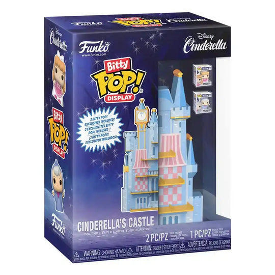 Disney Bitty POP! Display mit 2 Vinyl Figuren Cinderella's Castle - Smalltinytoystore