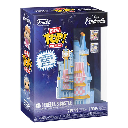 Disney Bitty POP! Display mit 2 Vinyl Figuren Cinderella's Castle - Smalltinytoystore