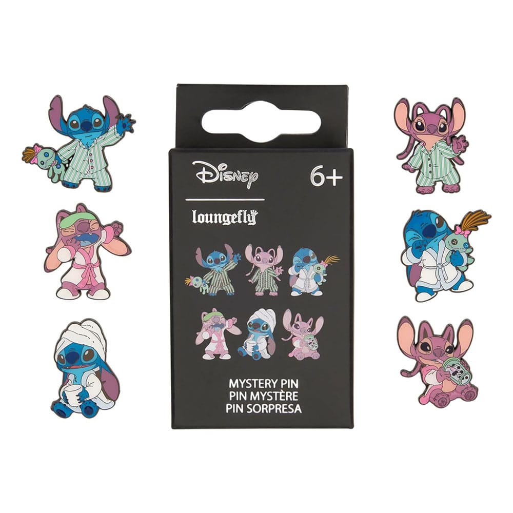 Disney by Loungefly Ansteck-Pins Blind Box Stitch and Angel Display (12) - Smalltinytoystore