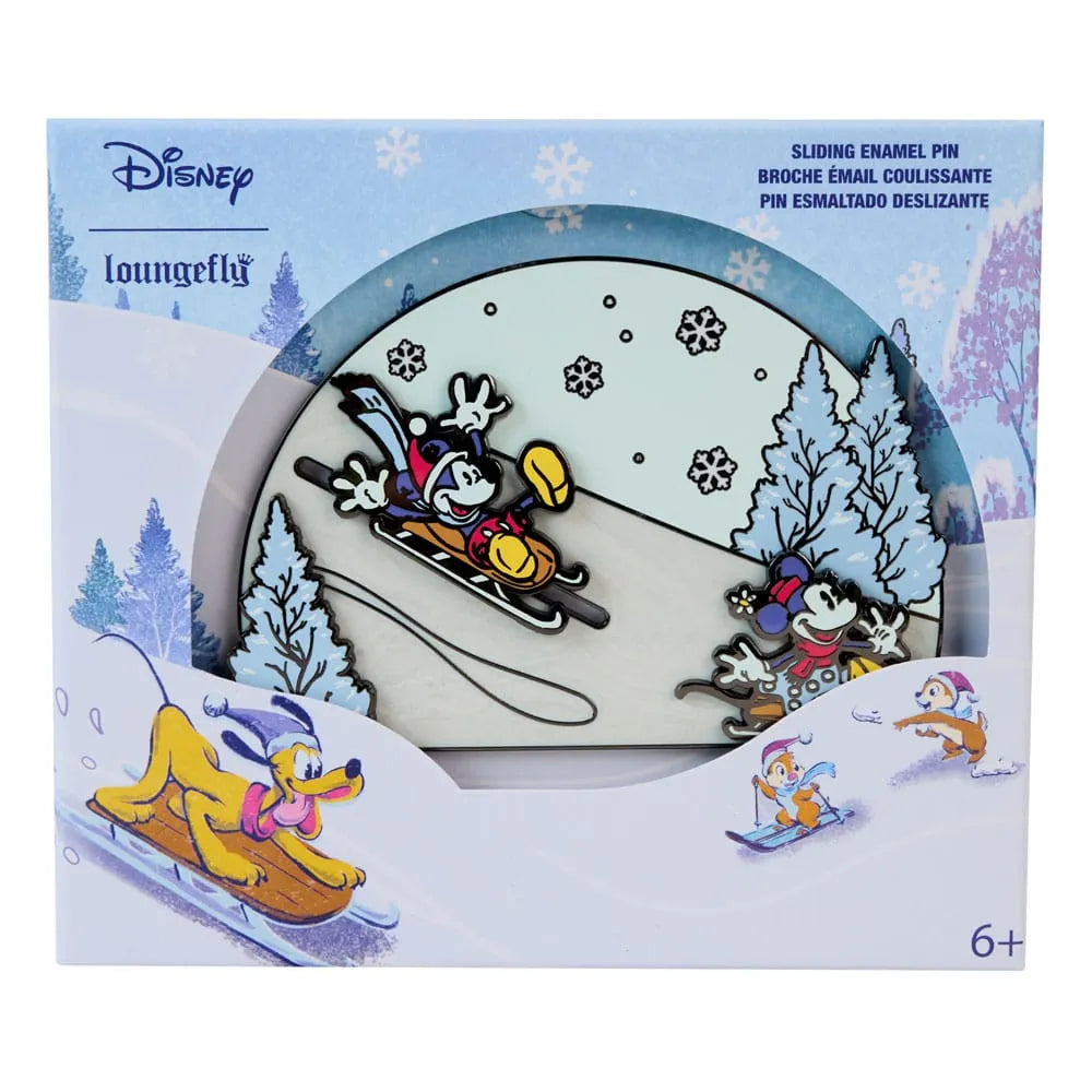 Disney by Loungefly Ansteck-Pins Mickey and friends Winter Wonderland 3" Limited Edition 8 cm - Smalltinytoystore