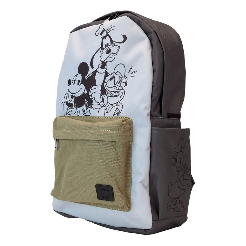 Disney by Loungefly Full-Size Nylon Rucksack Mickey and Friends Canvas - Smalltinytoystore