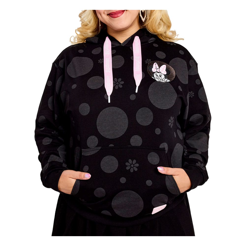 Disney by Loungefly Kapuzenpullover Unisex Minnie Rocks the Dots Florals Größe XL - Smalltinytoystore