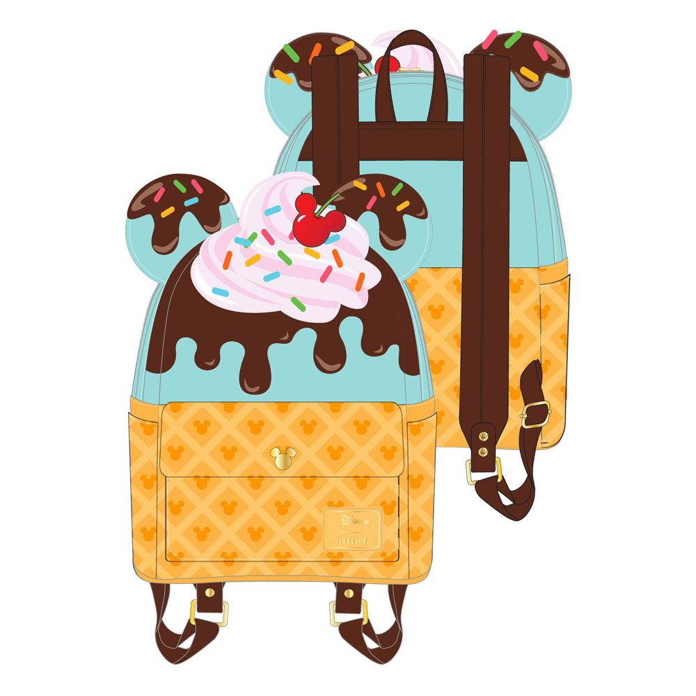 Disney by Loungefly Rucksack Mickey and Minnie Sweets Ice Cream - Smalltinytoystore