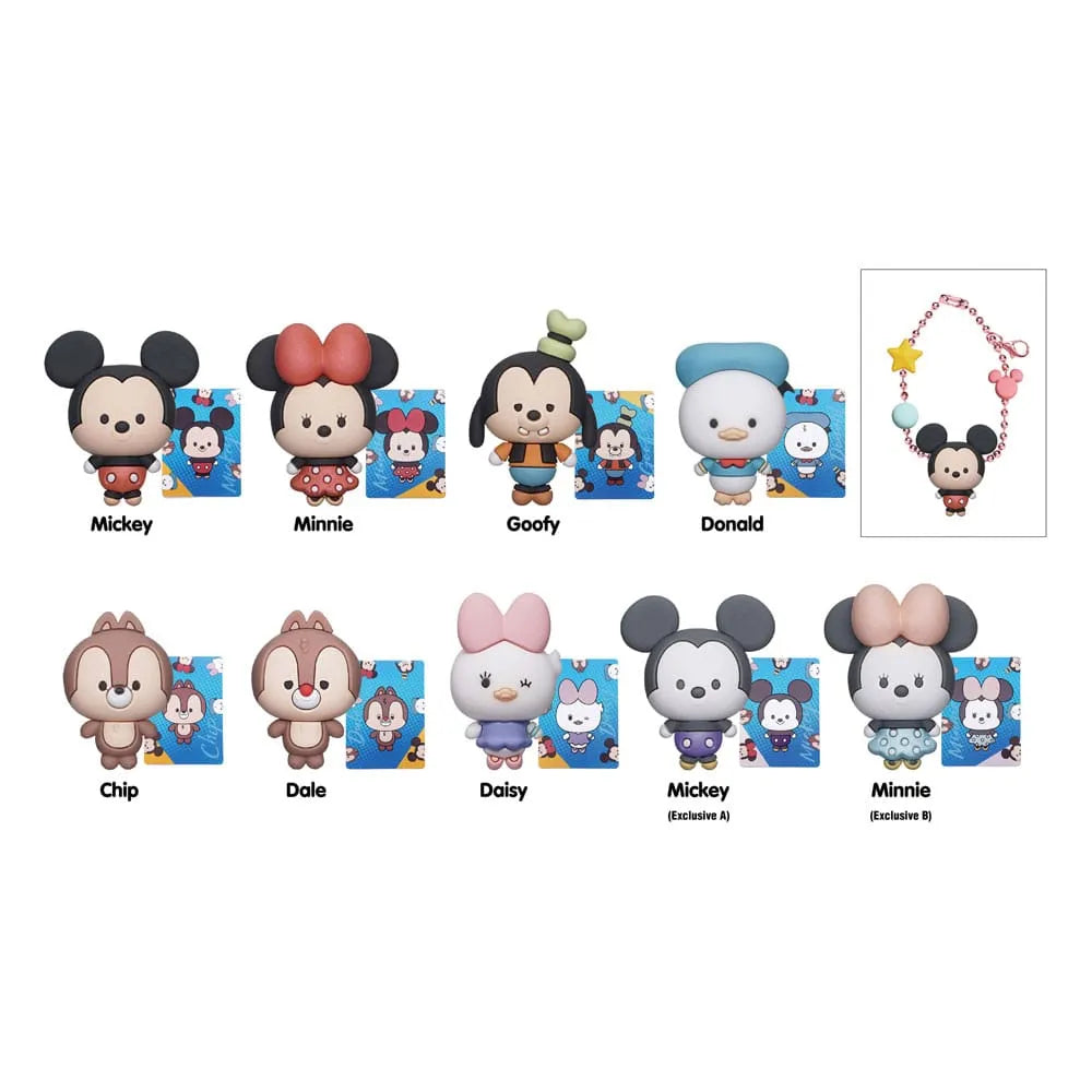 Disney Charm 3D PVC-Taschenanhänger Mickey & Friends Display (24) - Smalltinytoystore