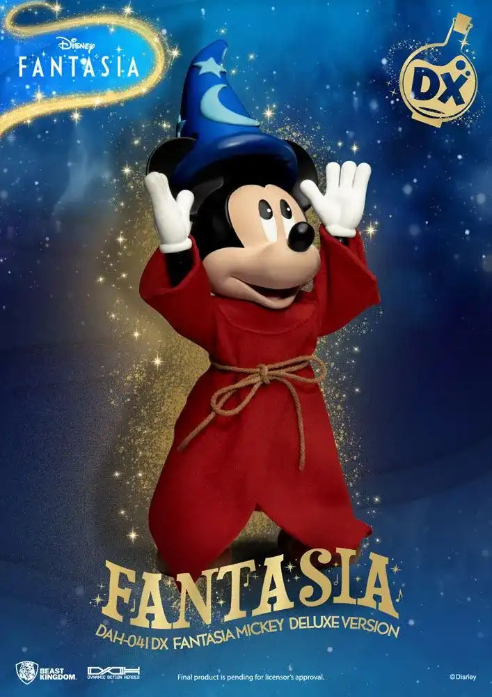Disney Classic Dynamic 8ction Heroes Actionfigur 1/9 Mickey Fantasia Deluxe Version 21 cm - Smalltinytoystore
