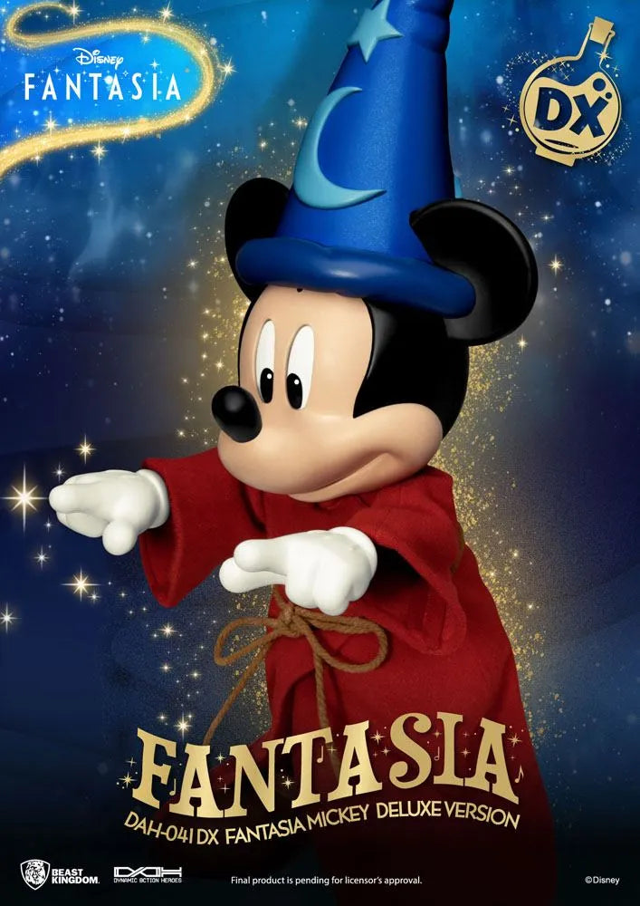 Disney Classic Dynamic 8ction Heroes Actionfigur 1/9 Mickey Fantasia Deluxe Version 21 cm - Smalltinytoystore