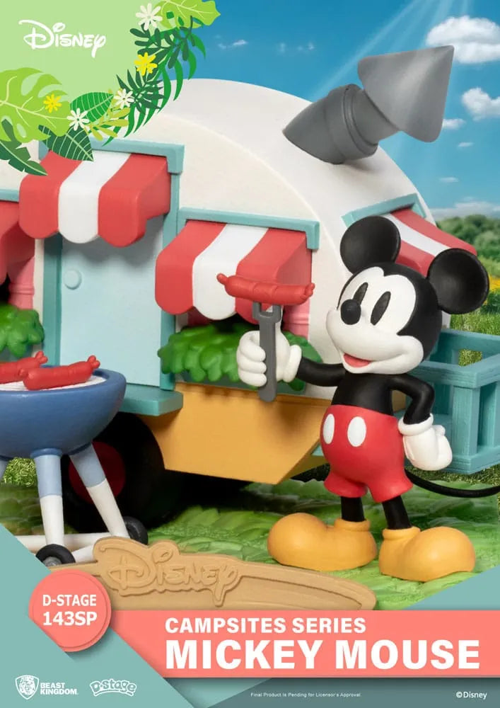 Disney D-Stage Campsite Series PVC Diorama Mickey Mouse Special Edition 10 cm - Smalltinytoystore