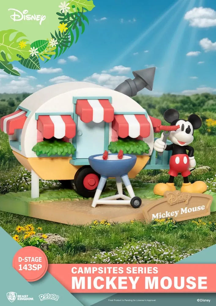 Disney D-Stage Campsite Series PVC Diorama Mickey Mouse Special Edition 10 cm - Smalltinytoystore
