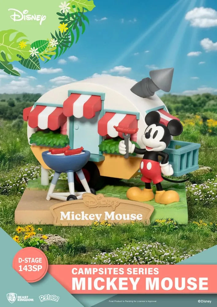 Disney D-Stage Campsite Series PVC Diorama Mickey Mouse Special Edition 10 cm - Smalltinytoystore