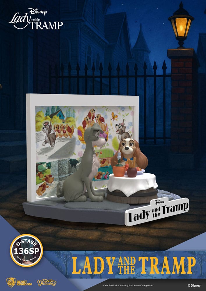 Disney D-Stage PVC Statue Lady and the Tramp 12 cm - Smalltinytoystore