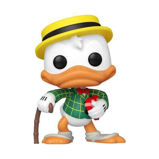 Disney DD 90th Anniversary POP! Disney Vinyl Figur Donald Duck(dapper) 9 cm - Smalltinytoystore