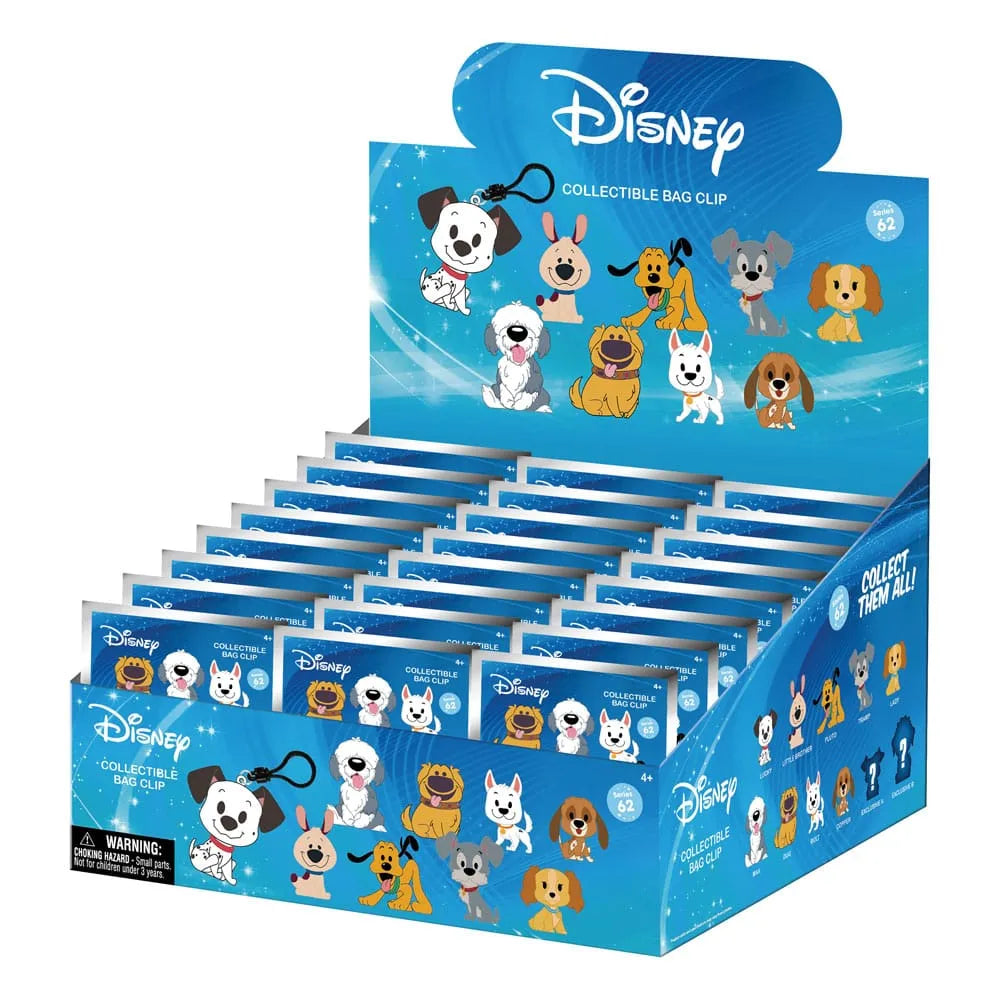 Disney Dogs 3D Schaumstoff-Taschenanhänger Serie 1 Display (24) - Smalltinytoystore