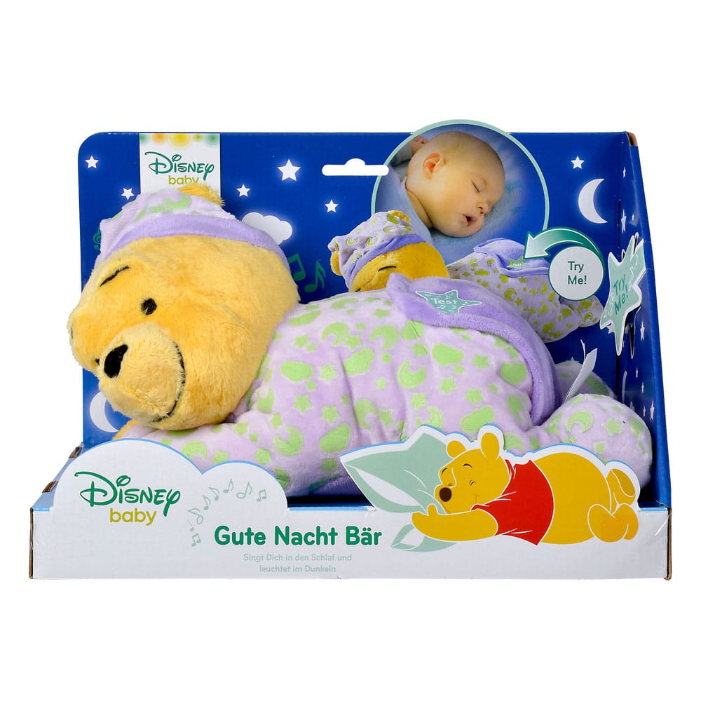 Disney Gute Nacht Bär II Plüschfigur mit Sound Winnie Puuh 30 cm - Smalltinytoystore