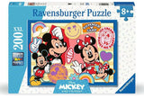 Disney Kinderpuzzle XXL Unterwegs mit Mickey und Minnie (200 Teile) - Smalltinytoystore