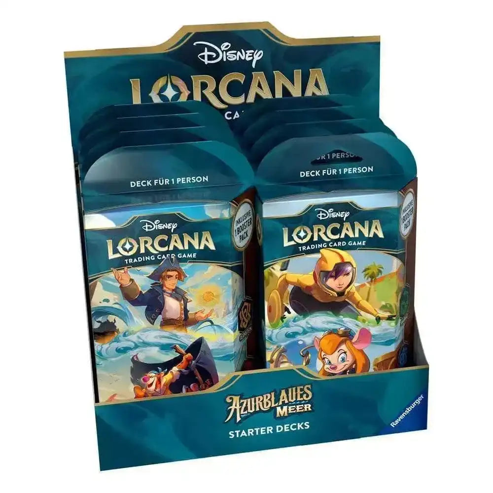 Disney Lorcana TCG Azurblaues Meer Starter Decks Display (8) *Deutsche Edition* - Smalltinytoystore