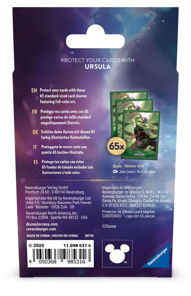 Disney Lorcana TCG Kartenhüllen Ursula (65) - Smalltinytoystore