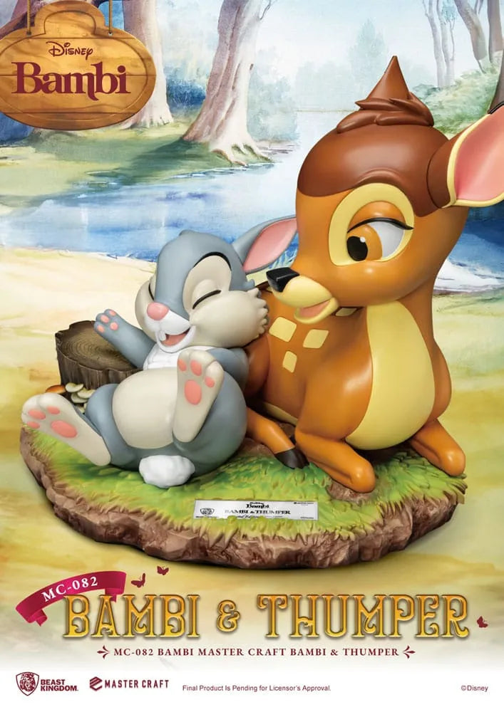 Disney Master Craft Statue Bambi & Thumper 26 cm - Smalltinytoystore