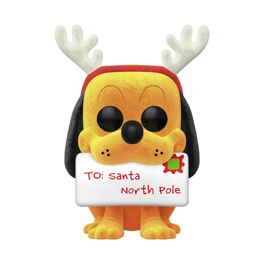 Disney POP! Vinyl Figur Holiday Pluto (Flocked) Special Edition 9 cm - Smalltinytoystore