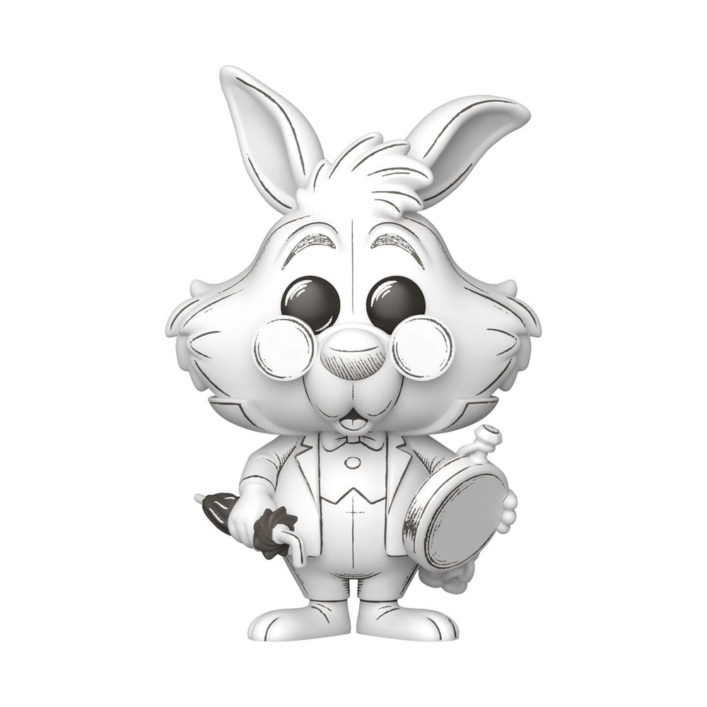 Disney POP! Vinyl Figur Sketched- White Rabbit 9 cm - Smalltinytoystore