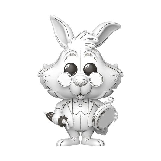 Disney POP! Vinyl Figur Sketched- White Rabbit 9 cm - Smalltinytoystore