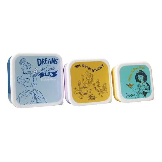 Disney: Princess Colour Pop Snack Box Set of 3 - Smalltinytoystore