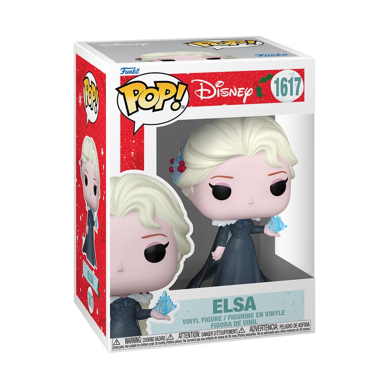 Disney Princess POP! Vinyl Figur Holiday Elsa 9 cm - Smalltinytoystore