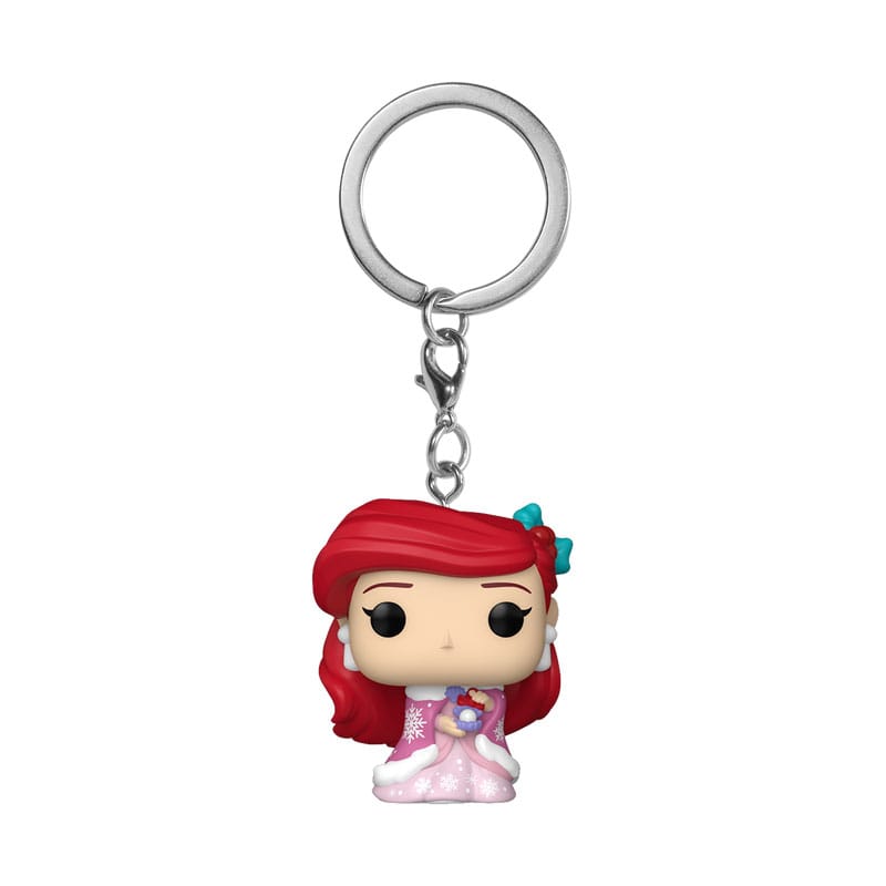 Disney Princess POP! Vinyl Schlüsselanhänger 4 cm Holiday Ariel Display (12) - Smalltinytoystore