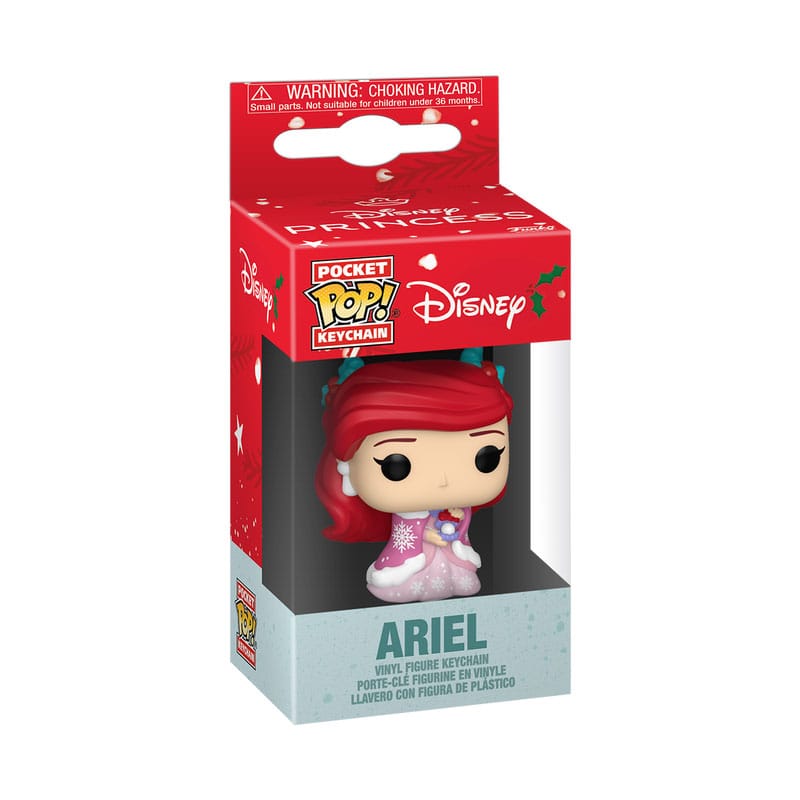 Disney Princess POP! Vinyl Schlüsselanhänger 4 cm Holiday Ariel Display (12) - Smalltinytoystore