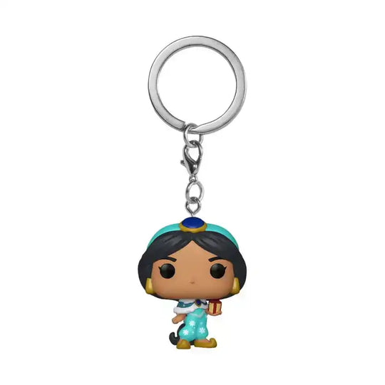 Disney Princess POP! Vinyl Schlüsselanhänger 4 cm Holiday Jasmine Display (12) - Smalltinytoystore