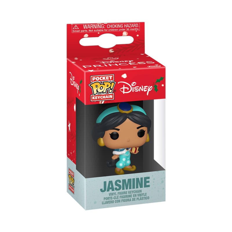 Disney Princess POP! Vinyl Schlüsselanhänger 4 cm Holiday Jasmine Display (12) - Smalltinytoystore