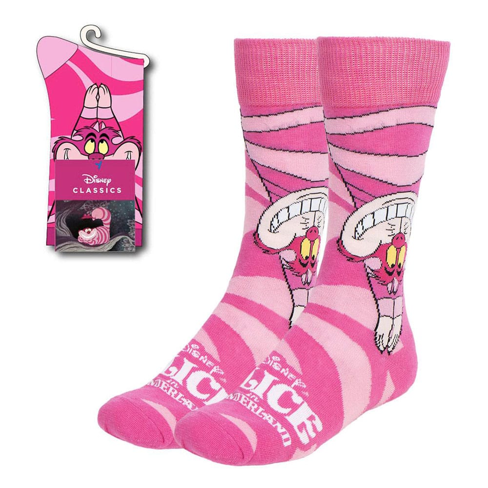Disney Socken Alice im Wunderland Grinsekatze Upside Down 36-43 - Smalltinytoystore