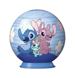 Disney Stitch 3D Puzzle-Ball Stitch & Angel (55 Teile) - Smalltinytoystore