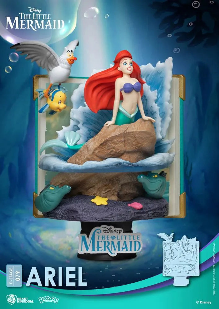 Disney Story Book Series D-Stage PVC Diorama Ariel 15 cm - Smalltinytoystore
