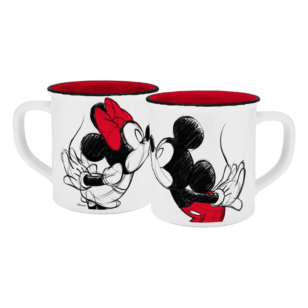 Disney Tasse Micky Kiss Sketch Rot - Smalltinytoystore