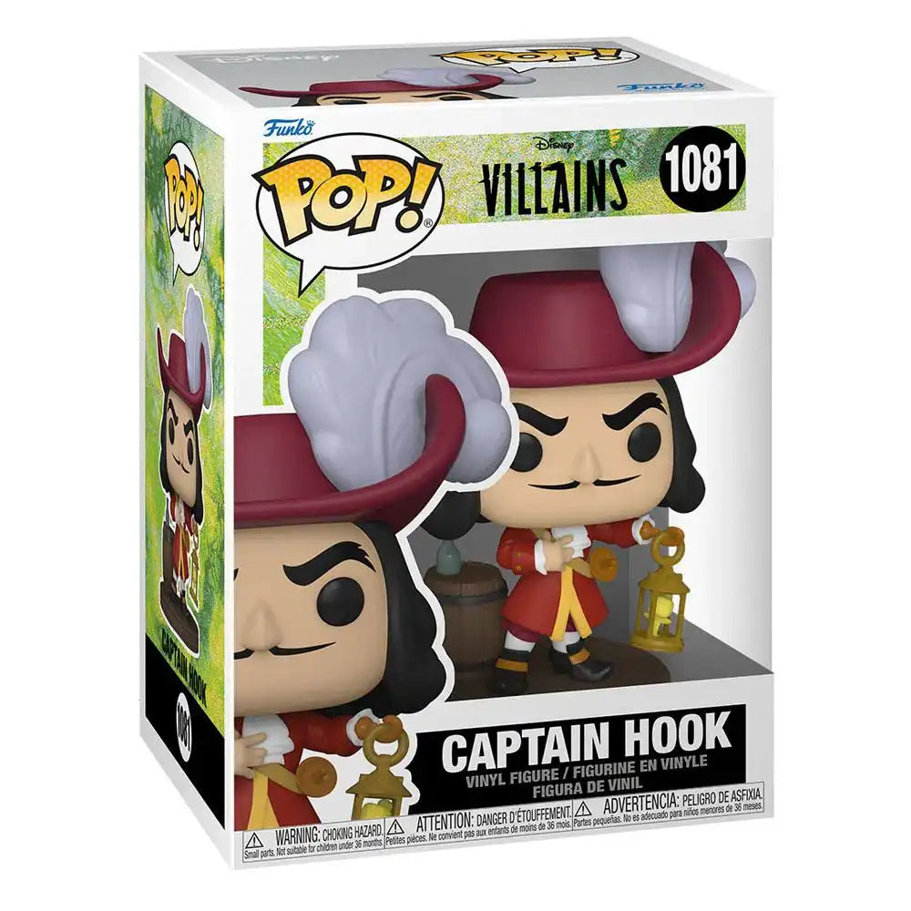 Disney: Villains POP! Disney Vinyl Figur Captain Hook 9 cm - Smalltinytoystore