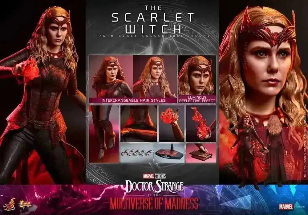 Doctor Strange in the Multiverse of Madness Movie Masterpiece 1/6 The Scarlet Witch 28 cm HOT TOYS - Smalltinytoystore