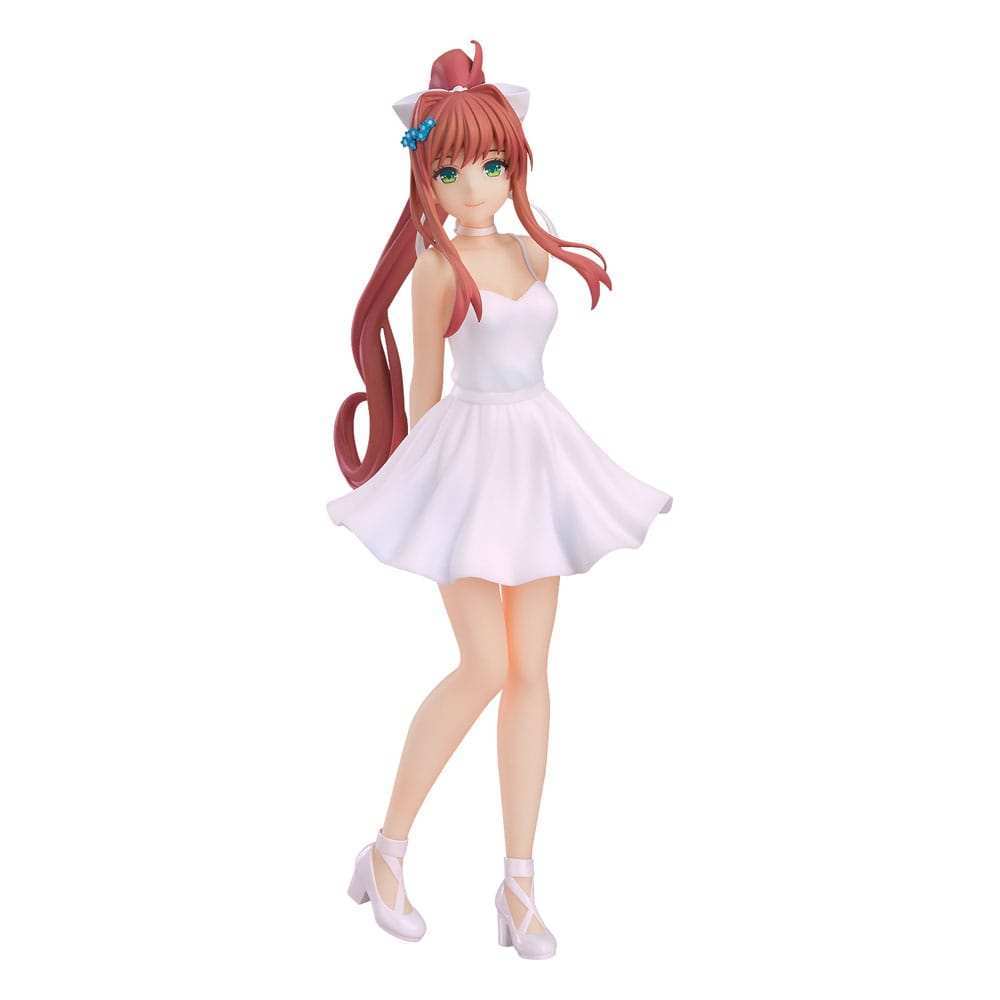 Doki Doki Literature Club! Pop Up Parade PVC Statue Monika: White Dress Ver. 18 cm - Smalltinytoystore