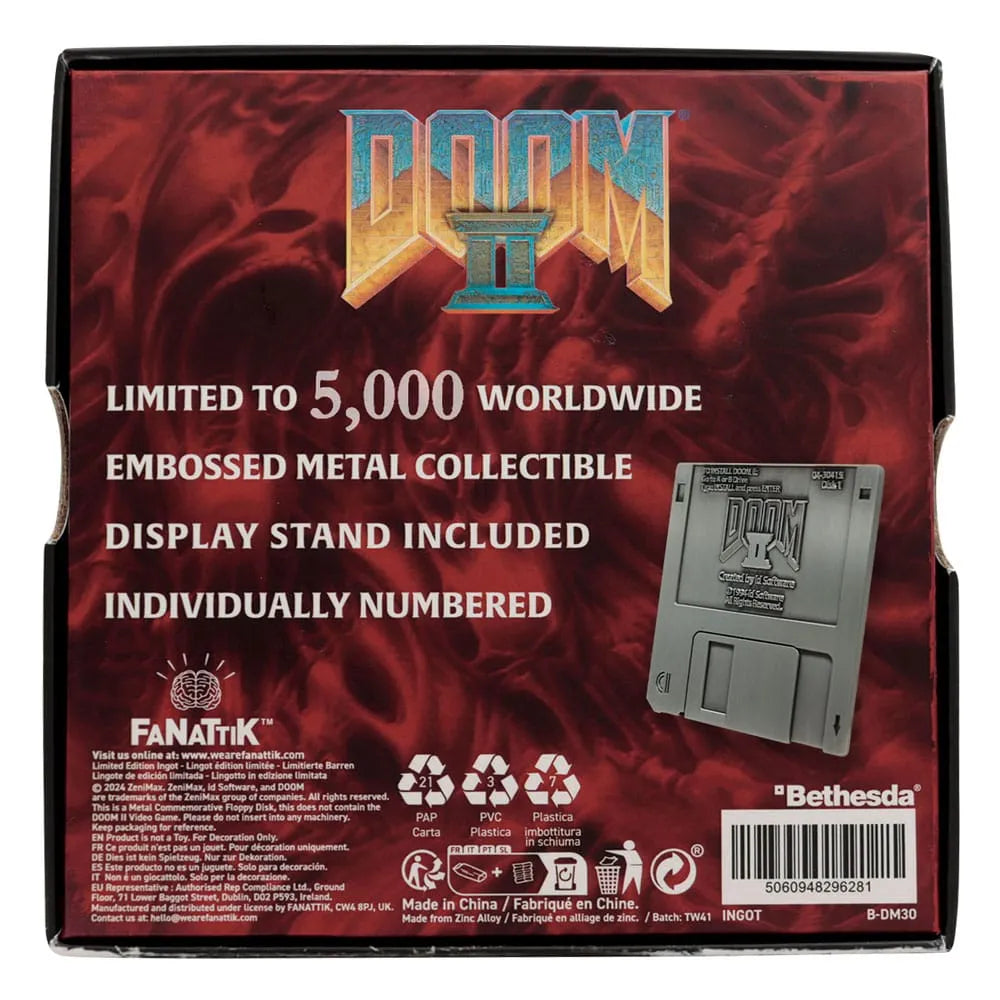 Doom 2 Replik Arena Floppy Disk Limited Edition - Smalltinytoystore