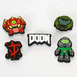Doom Ansteck-Buttons für Crocs 5er-Pack Run and Fun - Smalltinytoystore