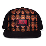 Doom Baseballcap Doom Faces Background - Smalltinytoystore