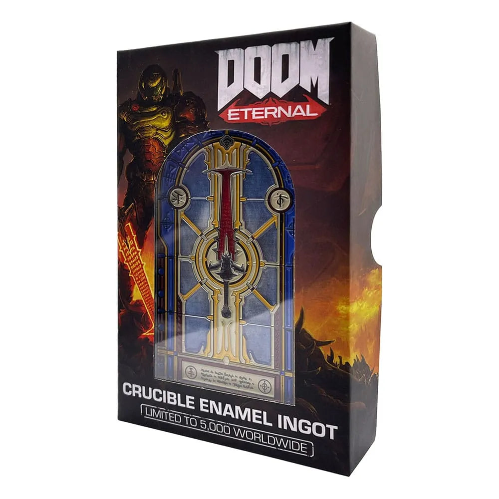 Doom Metallbarren Crucible Sword Stained Glass Limited Edition - Smalltinytoystore