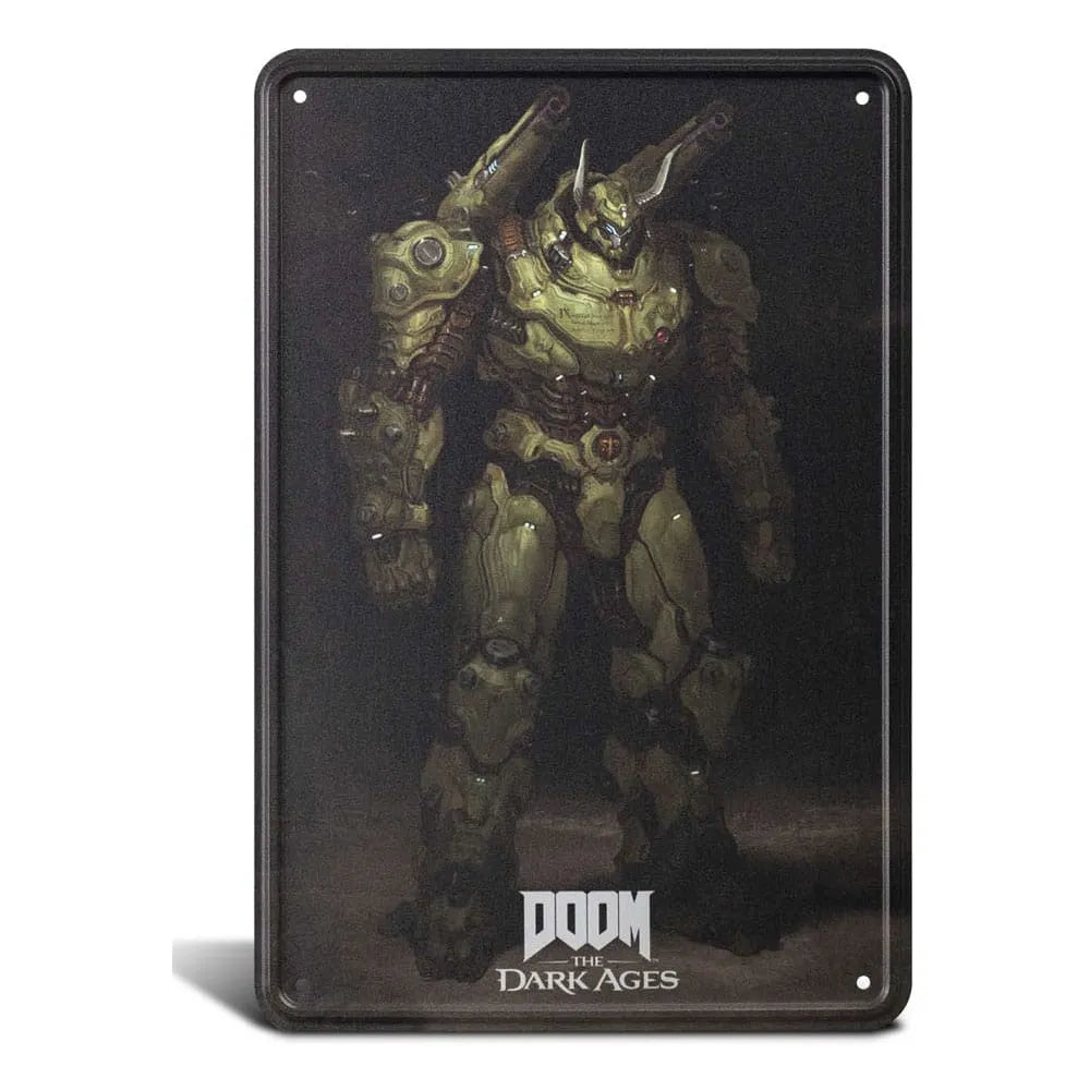 Doom The Dark Ages Metallschild Atlan 20 x 30 cm - Smalltinytoystore