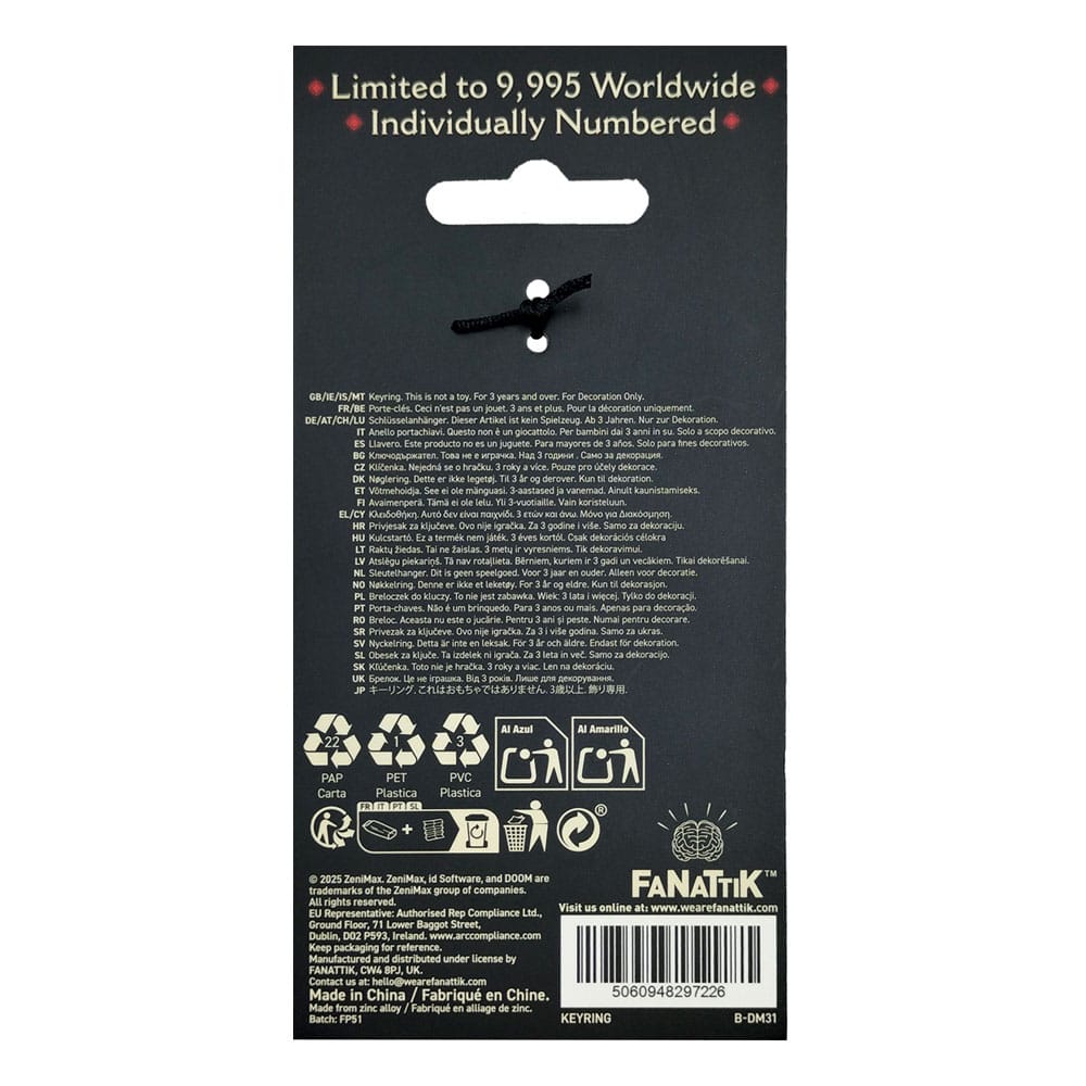 Doom: The Dark Ages Schlüsselanhänger Skull Crusher Limited Edition - Smalltinytoystore